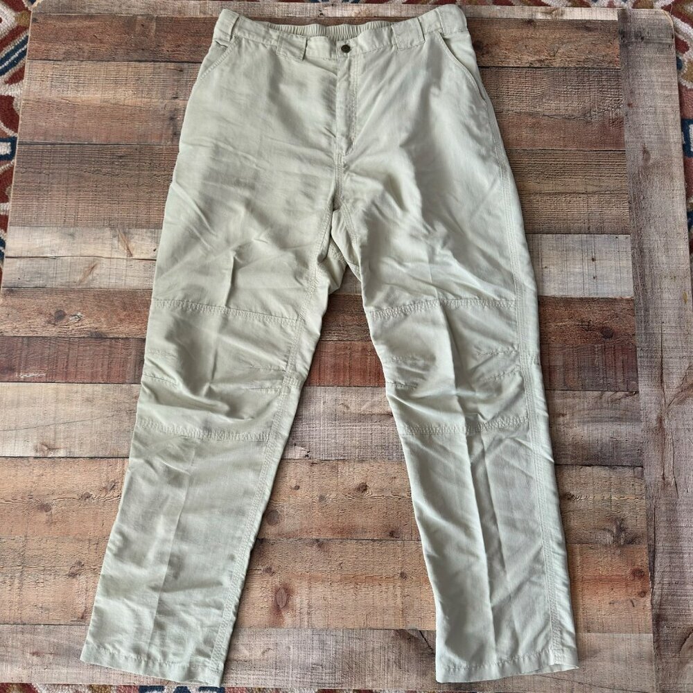 Boundary Waters Canoe Gear Mens Beige Nylon Outdoor Pants Size 38/34 Lightweight